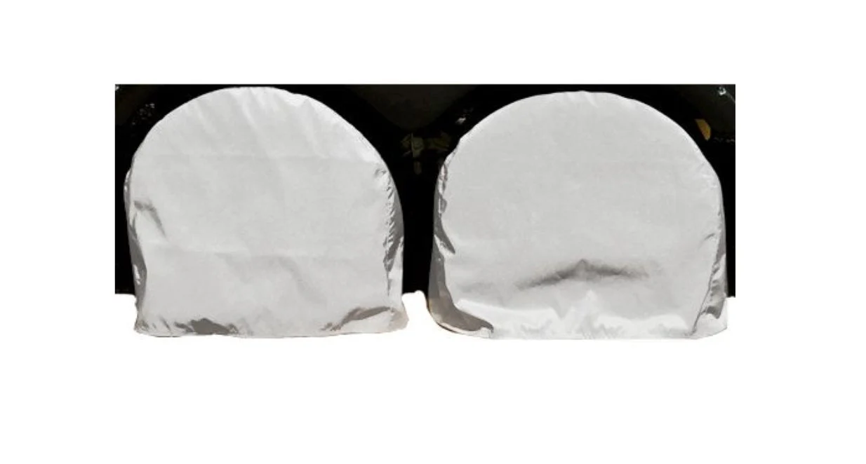 RV Pro W-1-RT Wheel Covers 24-26.5” - White