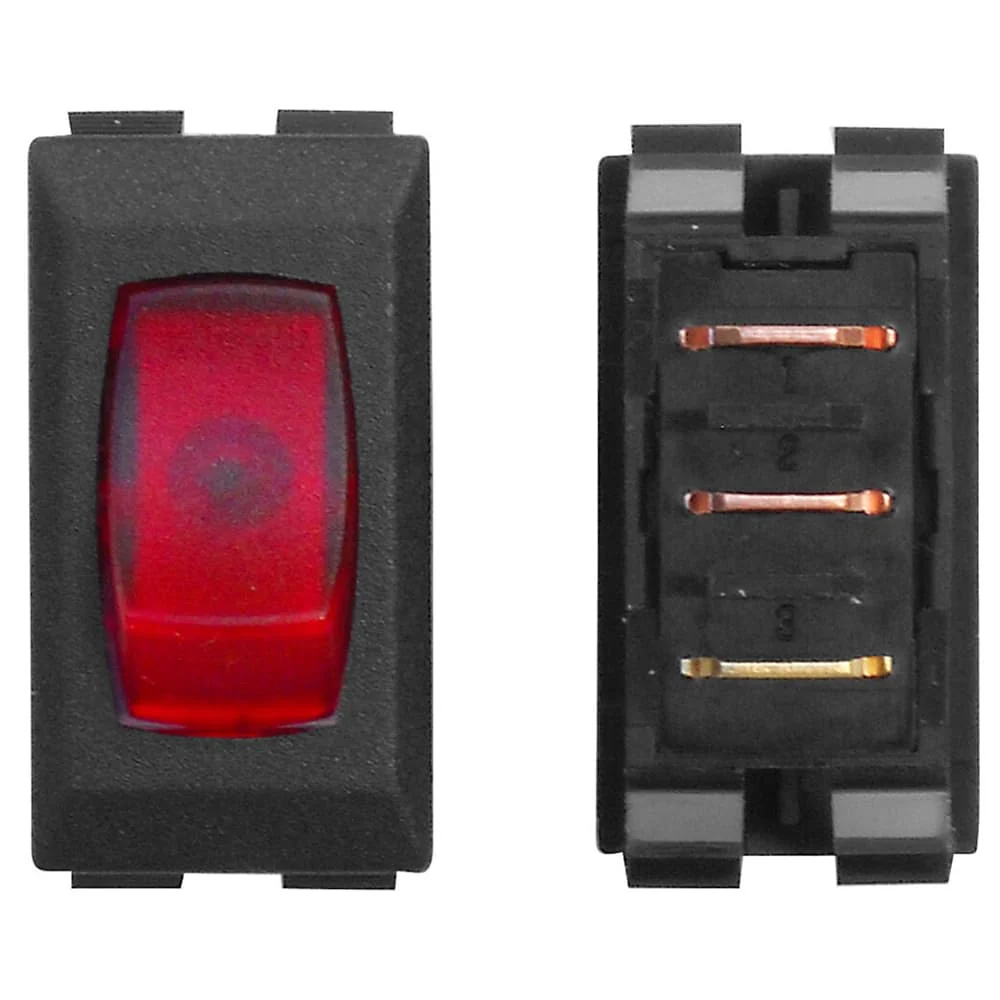 110V BLACK/RED LAMP