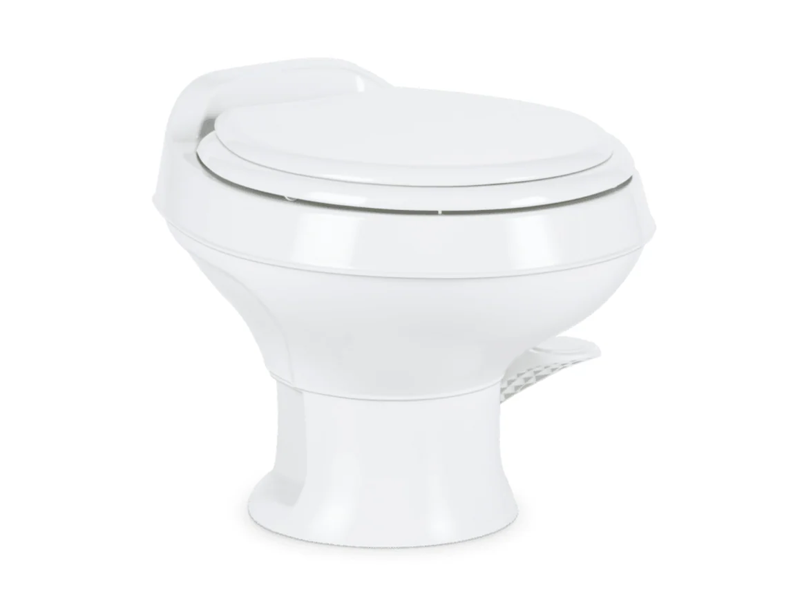 Dometic 302301671 Model 301 Toilet, Low Profile, White, Plastic