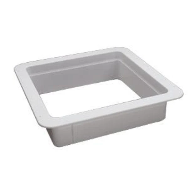 Heng's Roof Vent Trim Ring 14" x 14" Openings 4" Vertical Leg with Radius Corners - White 90094B
