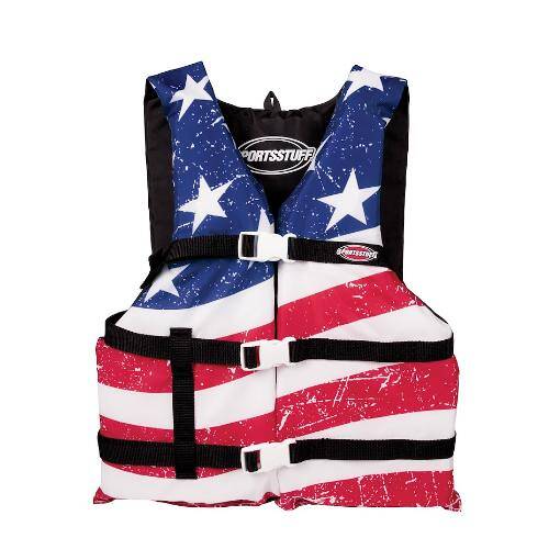 AIRHEAD PFD Life Vest; Super Large; Stars And Stripes - 30098-16-A-US