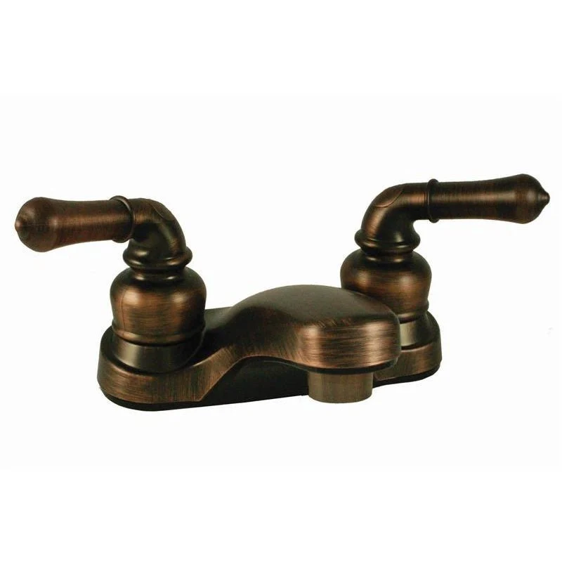 4" Lavatory Faucet w/Lever Handles Oil-Rub Bronze