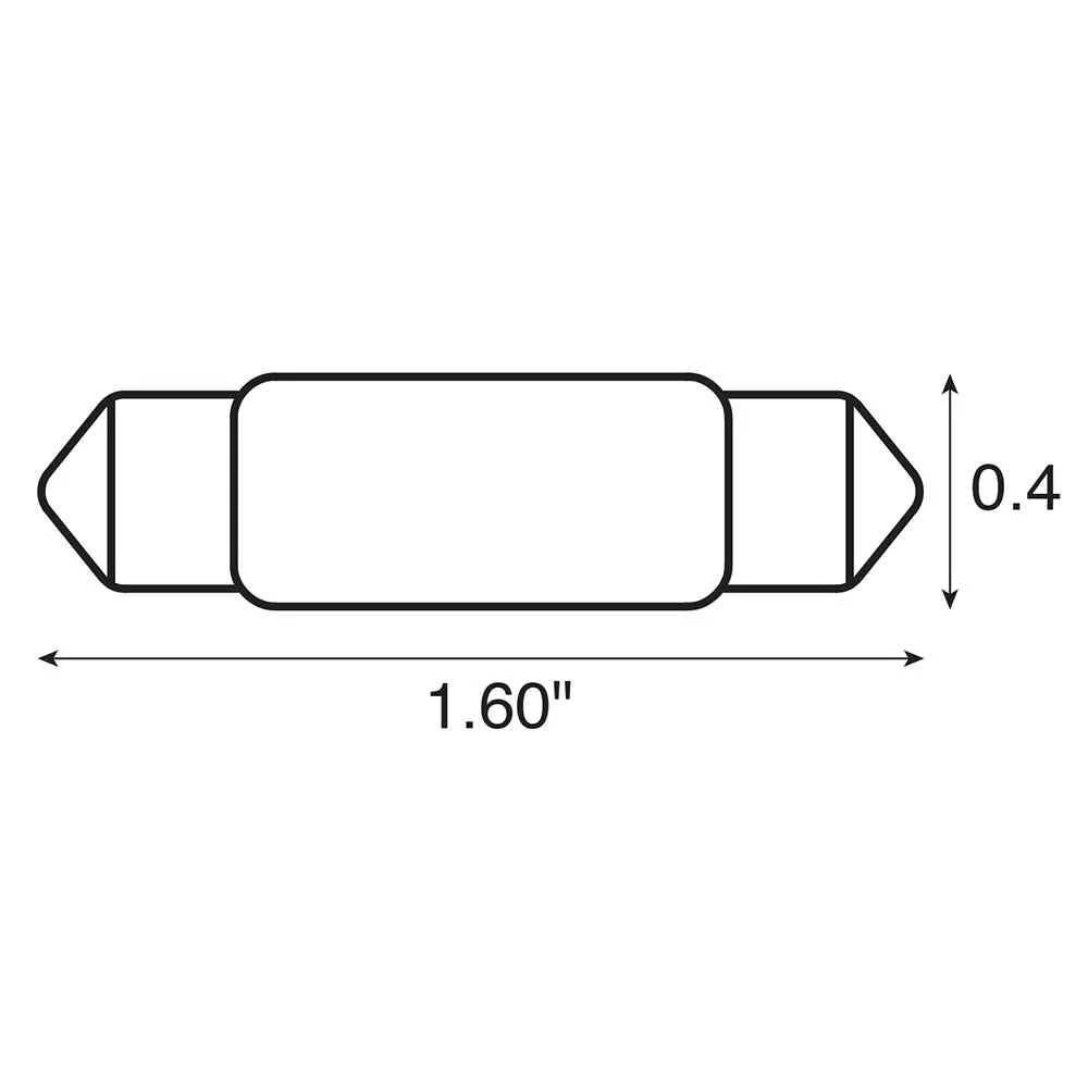 Bulb, Festoon, 12V - .97A - 15W - 12CP - 2-Pieces - Image 2