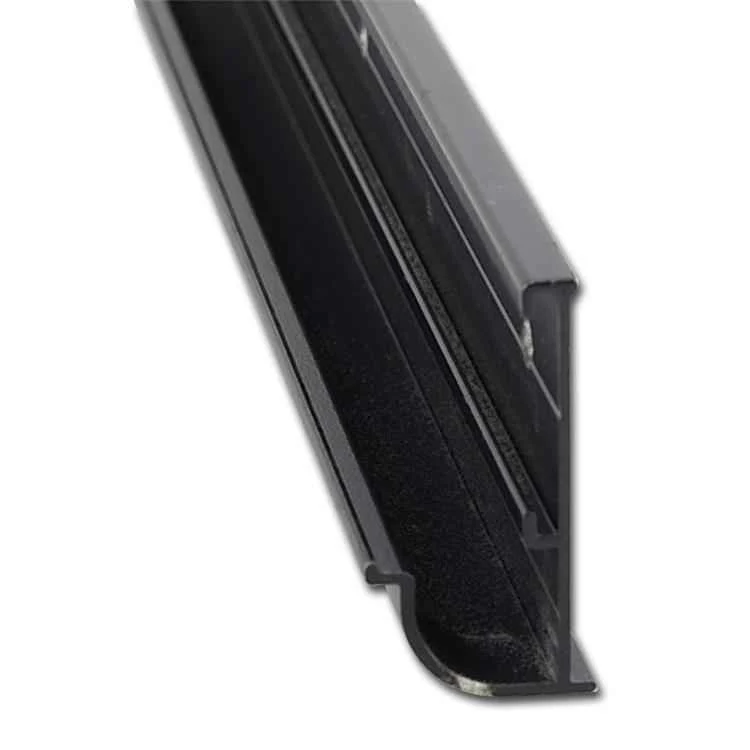 Insert Gutter Rail 16 Ft. Black