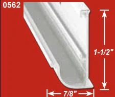 Insert Gutter Rail 16 Ft. Mill (Metal)