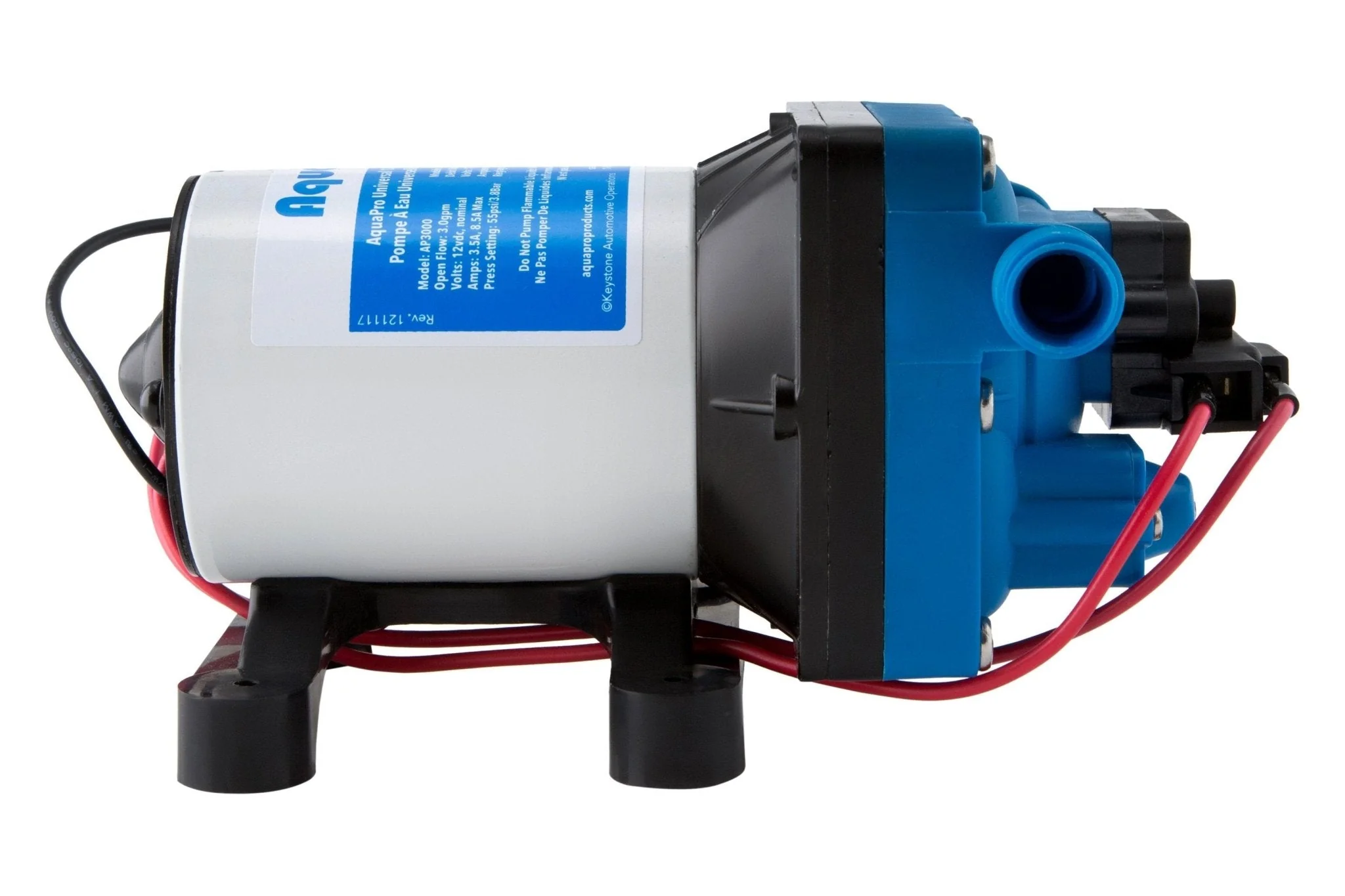 Aqua Pro 21847 12V Fresh Water Pump - 3GPM/65PSI - Image 2