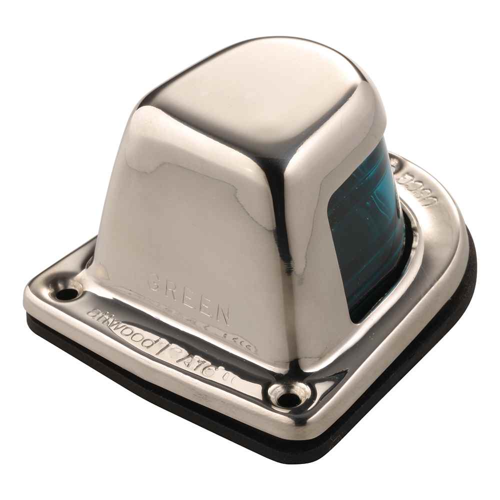 1-Mile Deck Mount, Green Sidelight - 12V - Stainless Steel Housing - Image 3