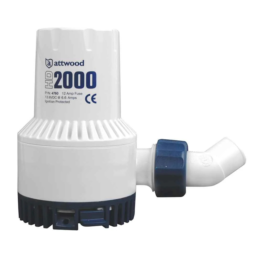 Heavy-Duty Bilge Pump 2000 Series - 12V - 2000 GPH