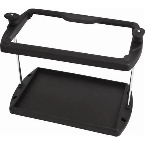 Attwood Marine Battery Tray - Heavy Duty - Non Corrosive - Black Plastic - 9095-5