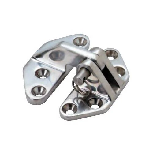 Attwood Marine Boat Door Hinge - 3.5" L x 1-3/8" W - Silver - W/ Four #10 Fasteners; Single - 66027-3