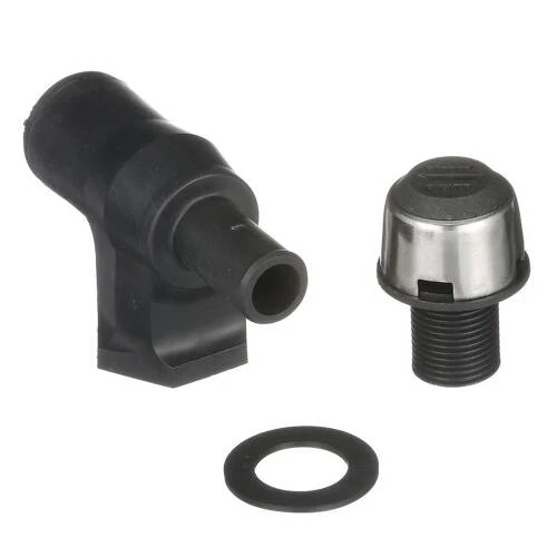 Attwood Marine Boat Fuel Tank Vent - P-Trap - For 5/8" ID Hose - Black; Surface Mount - 66419-3