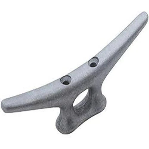 Attwood Marine Boat Rope Cleat - Closed Base - 6" Length - Black Cast Aluminum; Single - 12125-3