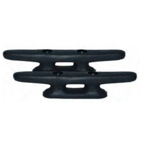 Attwood Marine Boat Rope Cleat - Closed Base - Black; Set Of 2 - 11783-7