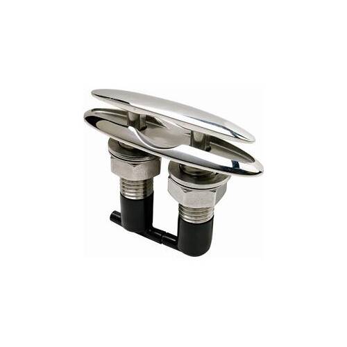 Attwood Marine Boat Rope Cleat - Neat Cleat Design - 4.5" L - Silver; Single - 66515-7