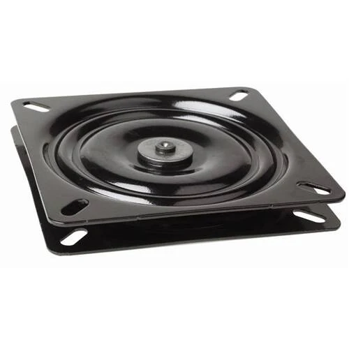 Attwood Marine Boat Seat Mount - Swivel Only - 0 Degree Tilt - Black Powder Coated; 6-1/4" L - 17720