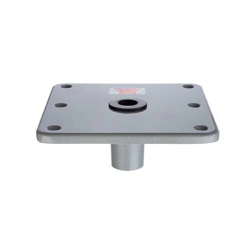 Attwood Marine Boat Seat Pedestal Base Plate - Lock N Pin - Square - Non-Threaded - 67749