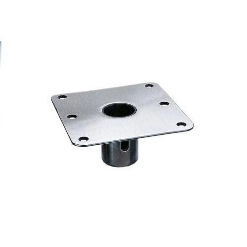 Attwood Marine Boat Seat Pedestal Base Plate - Snap Lock - Square - 7" L x 7" W - SP-69773