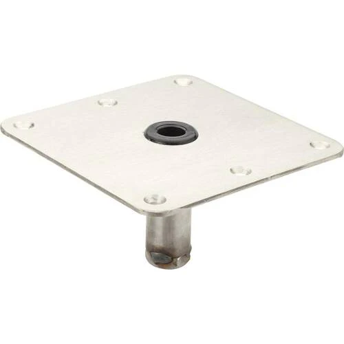 Attwood Marine Boat Seat Pedestal Base Plate - With Steel Lip Tube - SP-67739