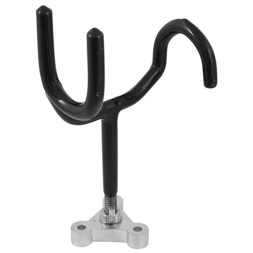 Attwood Marine Fishing Rod Holder - W/ With Mtg Base - Sure-Grip - Cradle Style Hold; Black - 5060-3