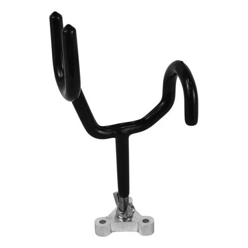 Attwood Marine Fishing Rod Holder - W/ With Mtg Base - Sure-Grip - Cradle Style Hold; Black - 5062-3