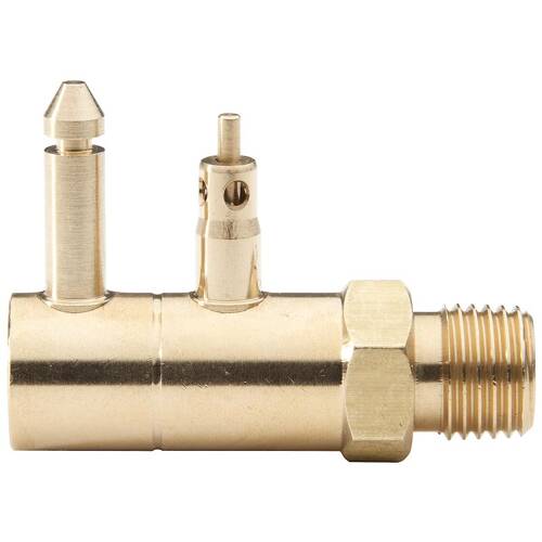 Attwood Marine Fuel Line Fitting Connector - 1/4" Male NPT - Chrome Plated - Brass - 8883-6