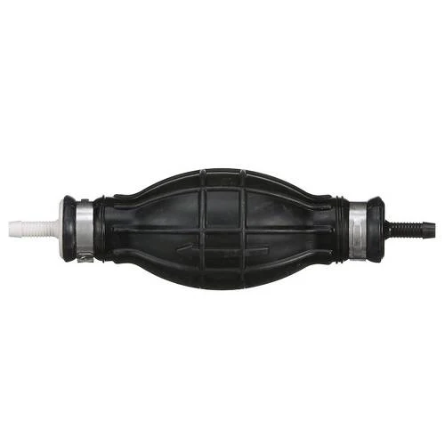 Attwood Marine Fuel System Primer Bulb - 1/4" Hose Barb - Black Stainless Steel Clamps - 93014LP7