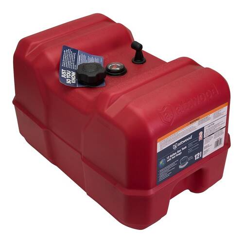 Attwood Marine Fuel Tank - With Gauge - Portable - 12 Gallon Capacity - Gas - HDPE - 8812LPG2