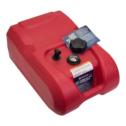 Attwood Marine Fuel Tank - With Gauge - Portable - 6 Gallon Capacity - Gas - HDPE - 8806LPG2