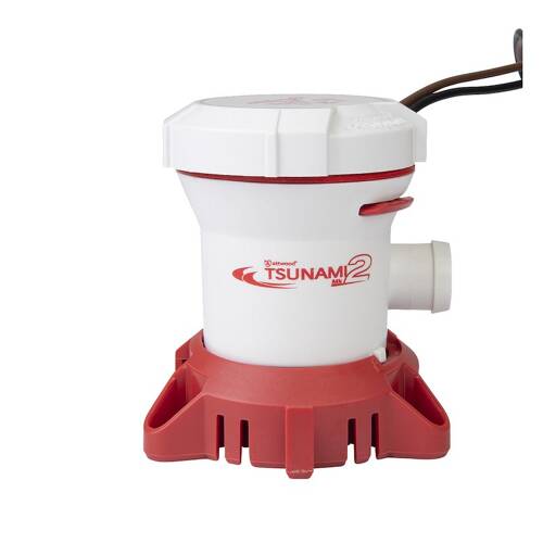 Attwood Marine Livewell/ Baitwell Pump Cartridge - Tsunami Series - 12 Volts - 29" L Wire - 5620-6
