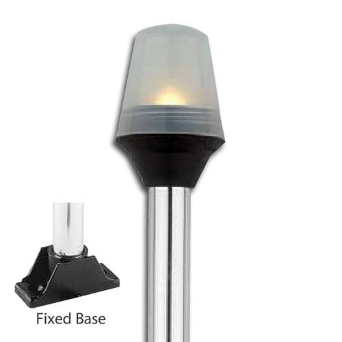 Attwood Marine Navigation Light - 5122 Series - Frosted Globe Light - Incandescent - Clear - 5122-08-7