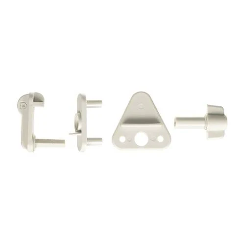 Attwood Marine Pontoon Boat Gate Latch - With Mounting Hardware - White; Single - 11404-6