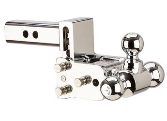 6" Chrome Tri-Ball