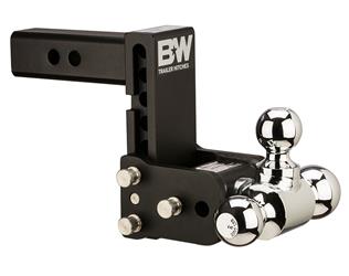 B&W Trailer Hitches TS10048B Tow & Stow Model 8 Trailer Hitch Ball Mount, Class IV, Fits 2" Receiver