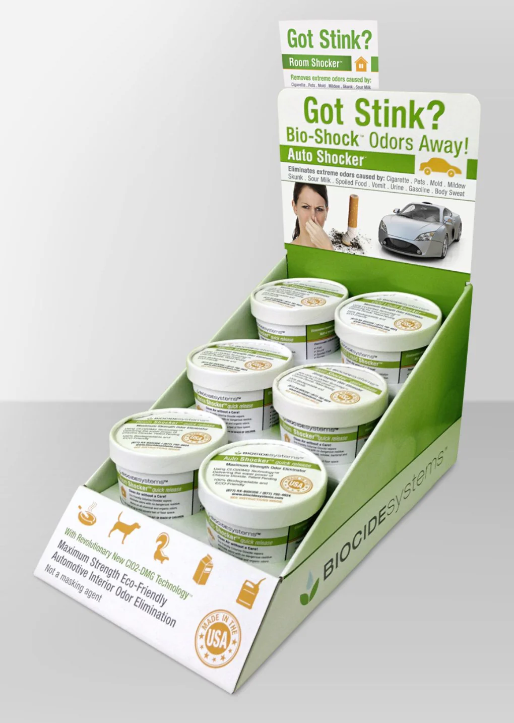 Biocide Systems 3220-6 Room Shocker ™ Odor Absorber, Case of 6 - Image 2