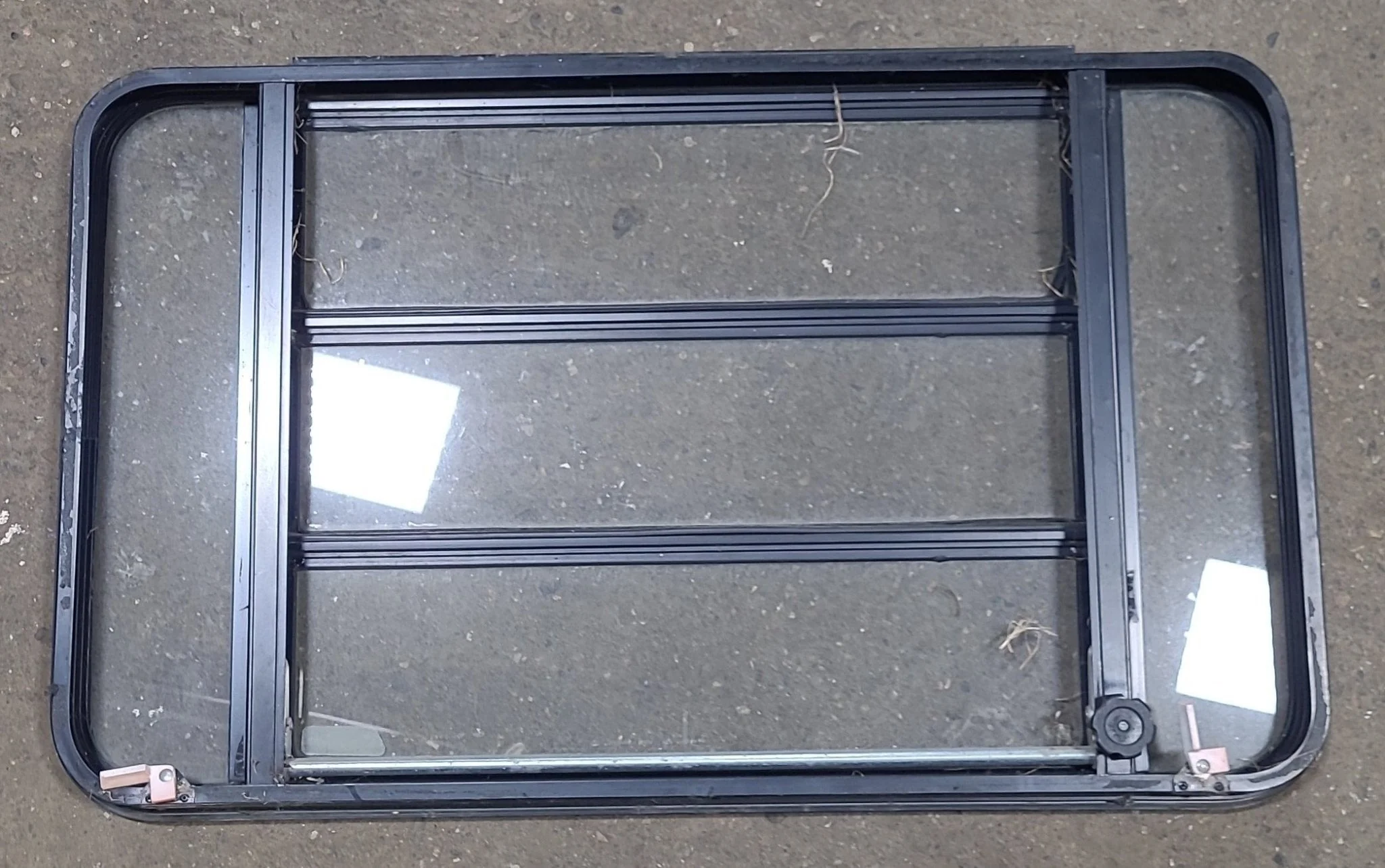 Black Radius Emergency Opening Window : 34 1/4" W X 20 7/8" H X 1 1/2" D - Image 4
