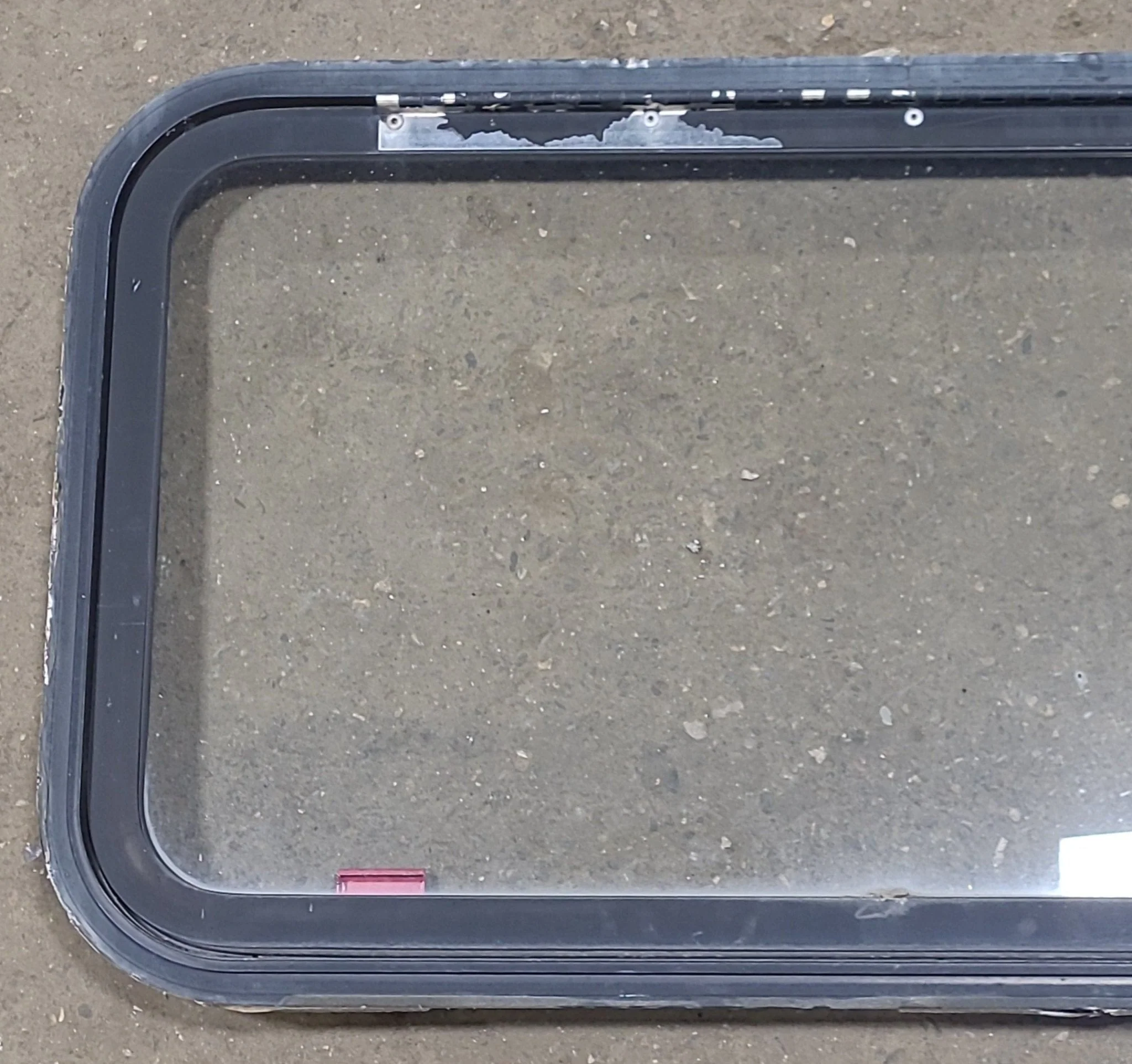 Black Radius Emergency Opening Window : 35 1/2" W X 19 3/4" H X 1 1/2" D - Image 2