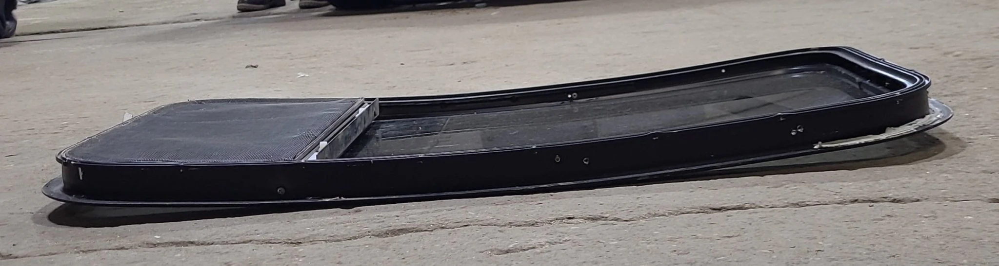 Black Curved Radius Opening Window : 16 3/8" W X 29 7/8" H X 1" D - Image 7