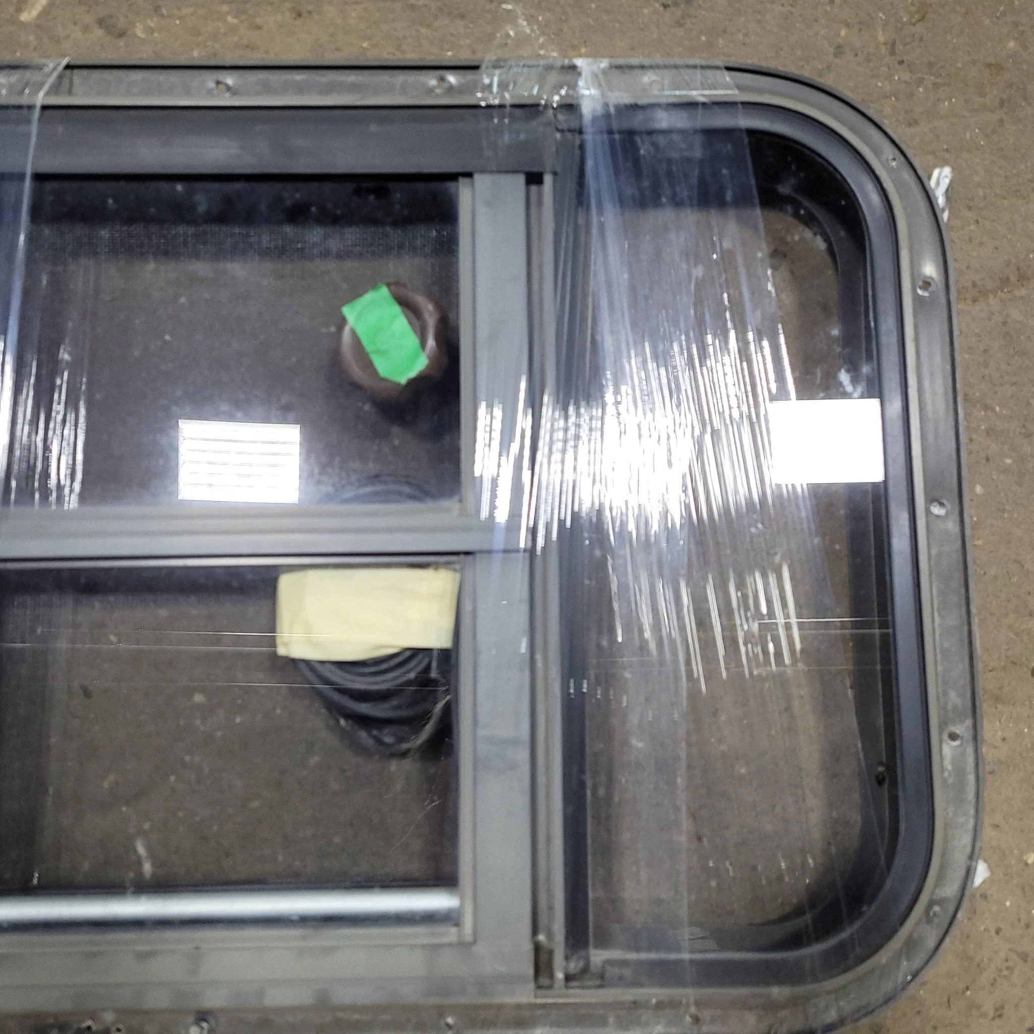 Black Radius Opening Window : 24 1/2" W X 15 1/2" H X 2" D - Image 3