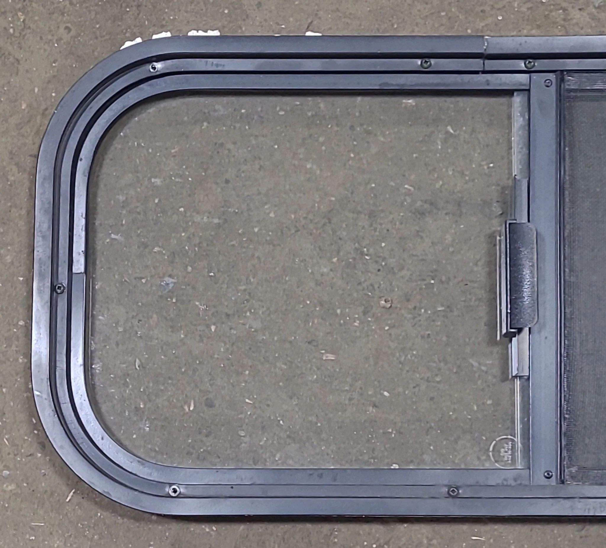 Black Radius Opening Window : 27 1/2" W X 12 1/2" H X 1 1/4" D - Image 6
