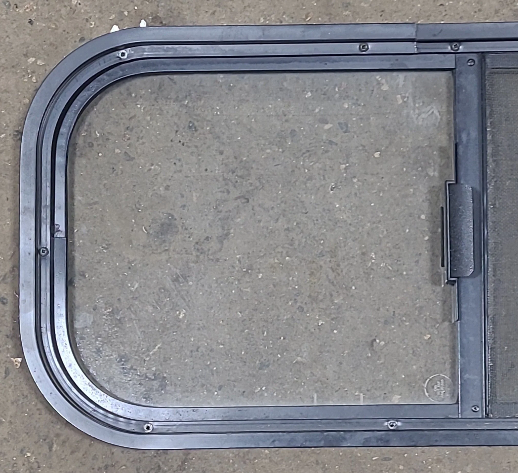 Black Radius Opening Window : 27 1/2" W X 12 1/2" H X 1 1/4" D - Image 5