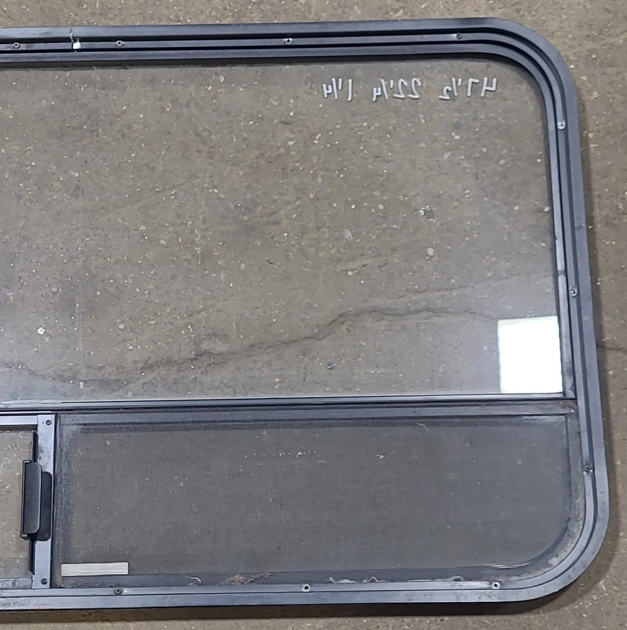 Black Radius Opening Window : 47 1/2" W x 22 1/4" H x 1 1/4" D - Image 6