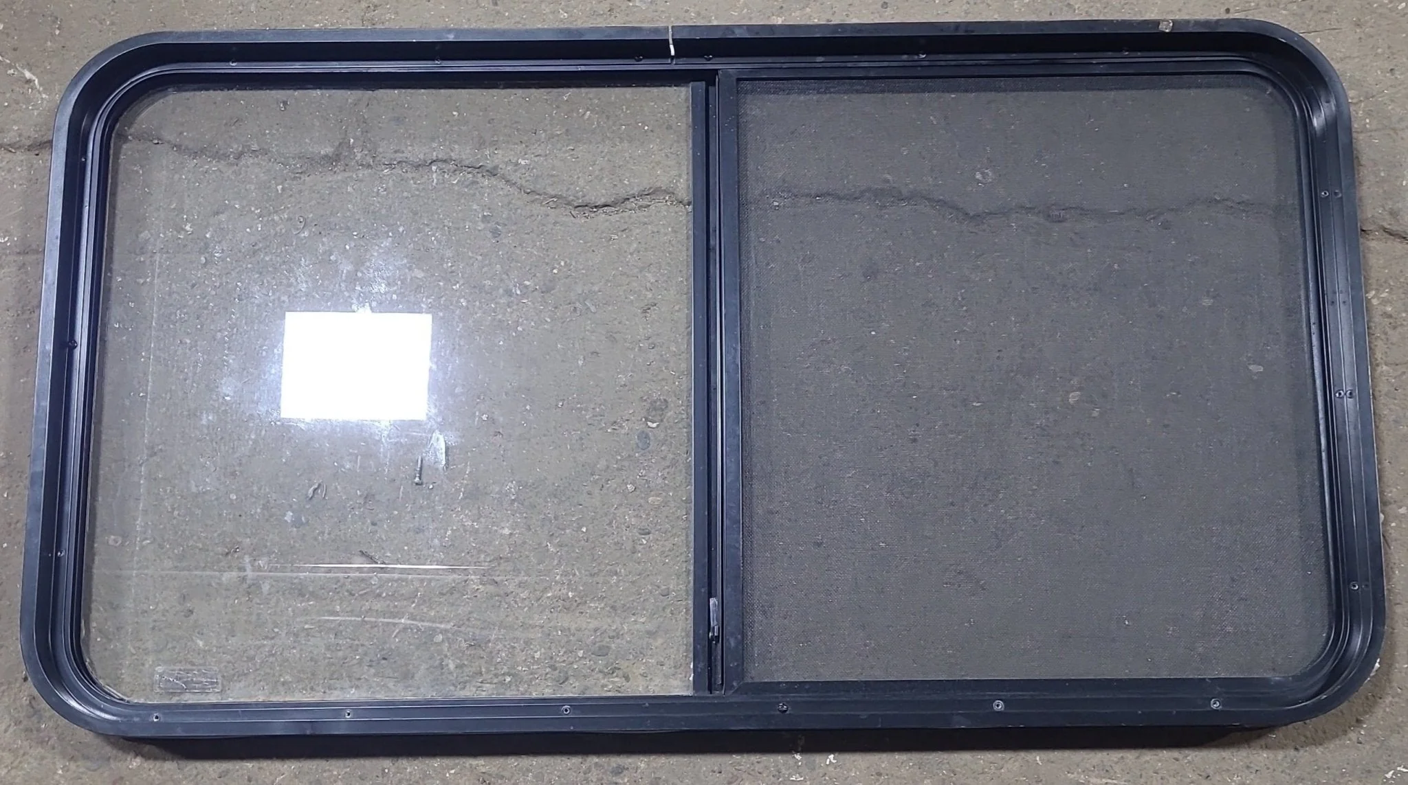 Black Radius Opening Window : 48 1/4" W x 25 3/4" H x 1 7/8" D - Image 4