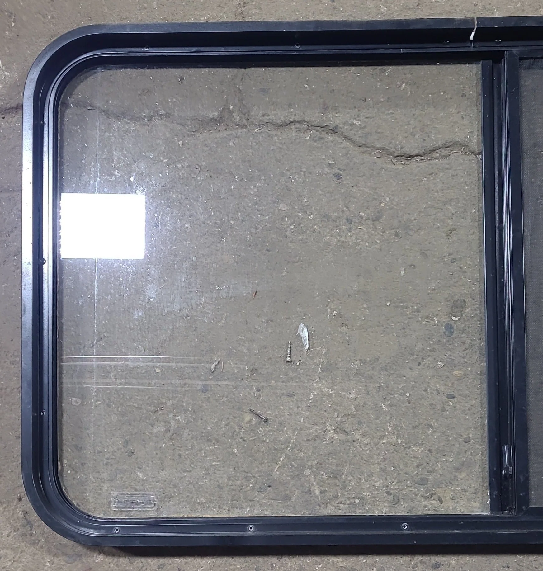 Black Radius Opening Window : 48 1/4" W x 25 3/4" H x 1 7/8" D - Image 5