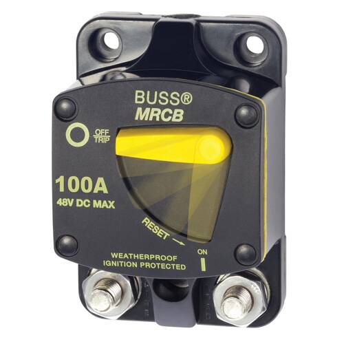 BLUE SEA Circuit Breaker - 187 Series; 100 Amps/ 48 Volts DC - 7144-BSS