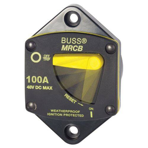 BLUE SEA Circuit Breaker - 187 Series; 100 Amps/ 48 Volts DC; Thermal Type - 7044-BSS