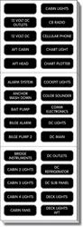 8039 DC Panel Extended 120 Label Set