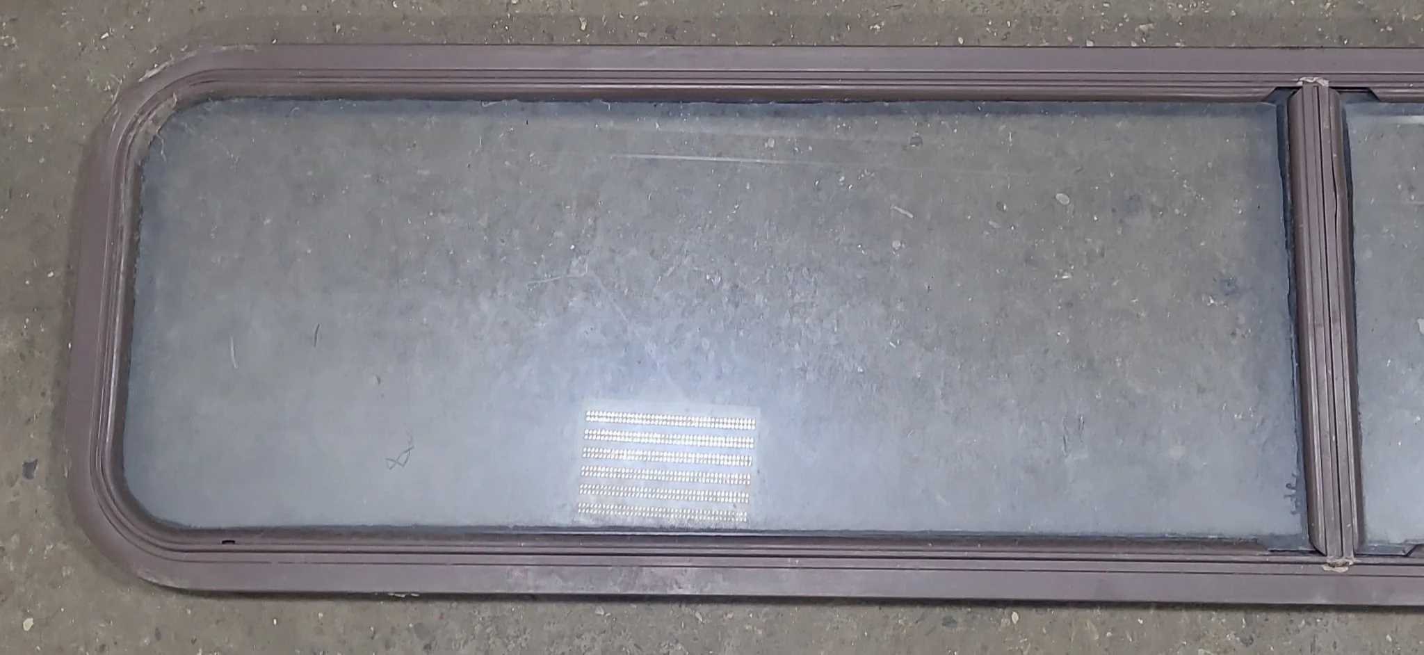 Brown Radius Non Opening Window : 72 1/4" W X 15" H X 1" D - Image 2