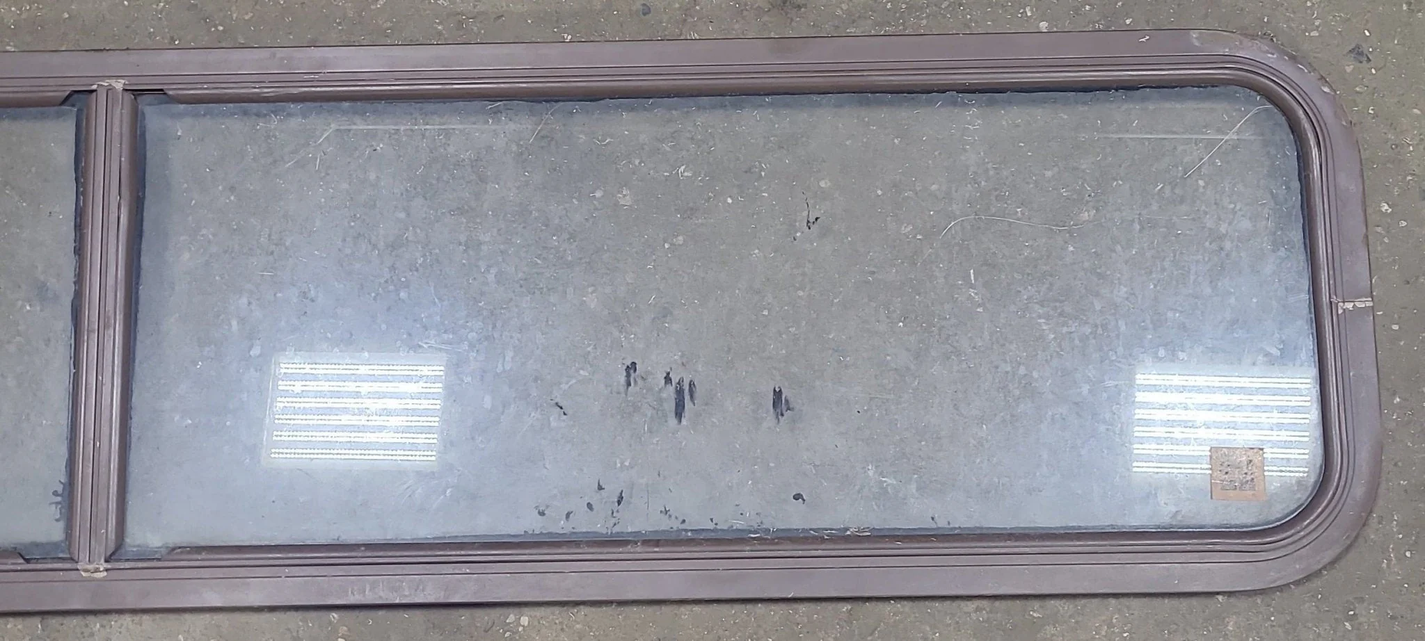 Brown Radius Non Opening Window : 72 1/4" W X 15" H X 1" D - Image 3