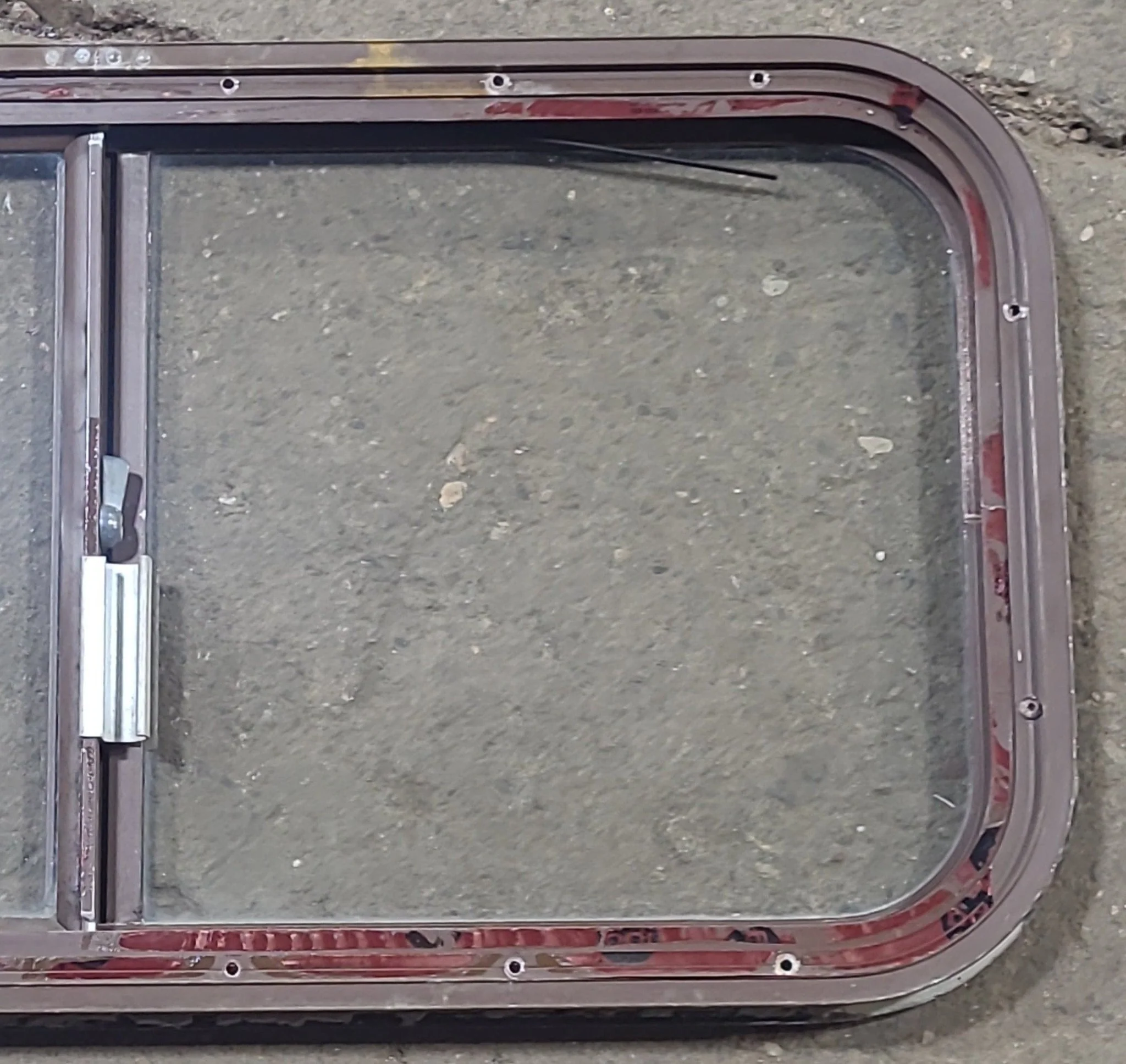 Brown Radius Opening Window : 30 1/4" W X 15" H X 1" D - Image 6