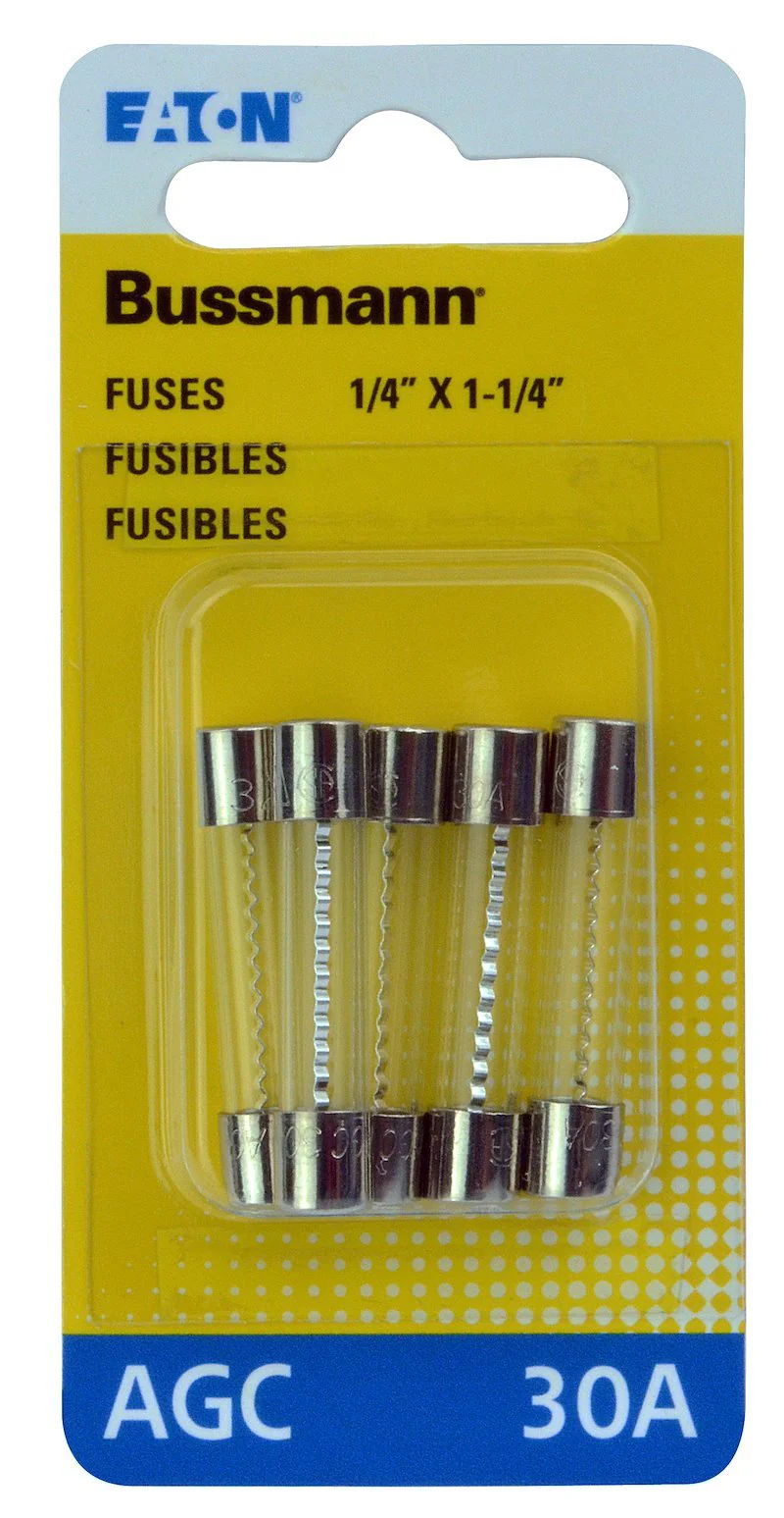 Bussman BP/AGC-30-RP AGC-30 Fuses 5-Pack